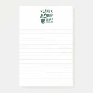 Funny Plants Before People Vintage Ink Stamp Art Post-it Notes