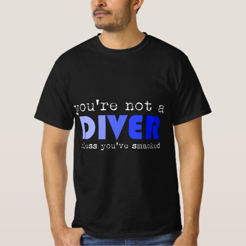 Funny Platform Springboard Diving Sarcastic Diver  T_Shirt