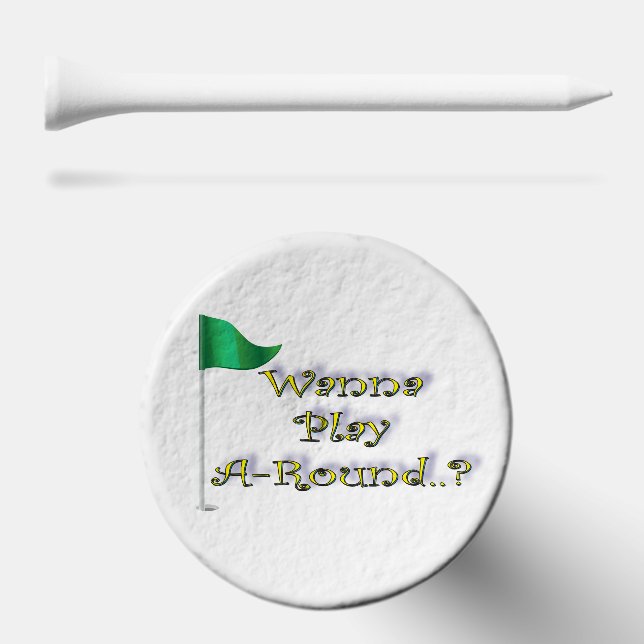Funny Play a Round Golf Tees (Combo (Horz))