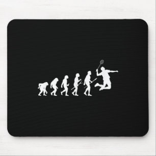 Funny Player Evolution Theory Badminton Mouse Pad