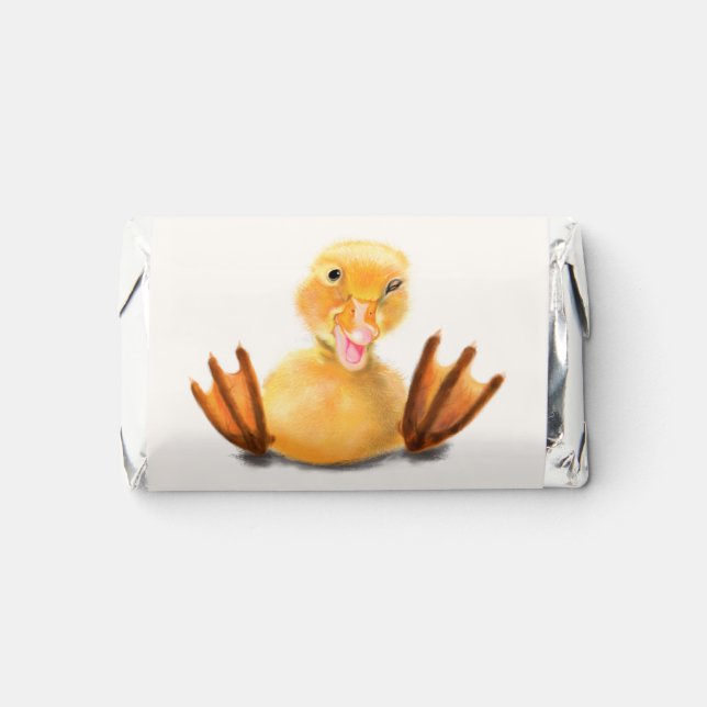 Funny Playful Duck Smile - Custom Text Hershey's Miniatures (Front)