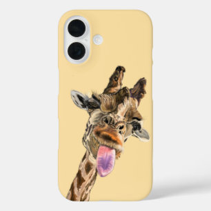 Funny Playful Giraffe iPhone Case