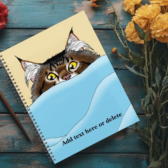 Funny Playful Yellow Tabby Cat Morning Humour Planner (Creator Uploaded)