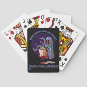funny playing cards "HAPPY HALLOWEEN 2"