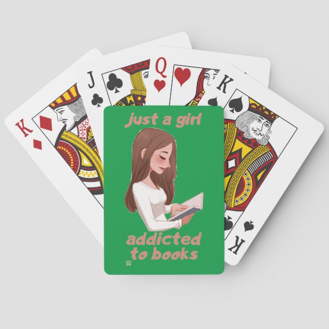 funny playing cards  "JUST A GIRL.." (Back)