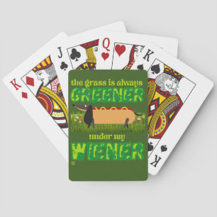 funny playing cards "MY WIENER"