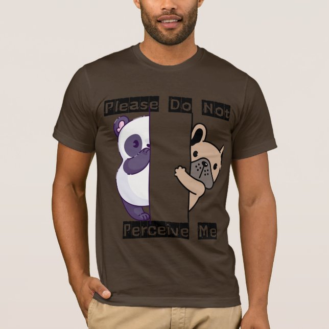 Funny Please Do Not Perceive Me Men's T-Shirt (Front)