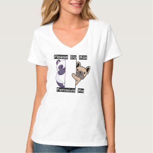 Funny Please Do Not Perceive Me Women's V-Neck T-Shirt
