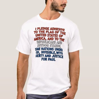 Funny Pledge Of Allegiance T-shirt by T_shirt_Shack at Zazzle