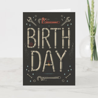 Funny Plumber Birthday Card Humor Trades