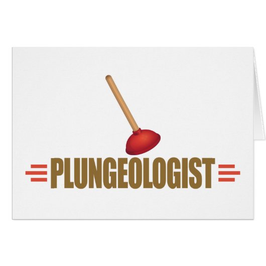 Funny Plumber Cards (Front Horizontal)