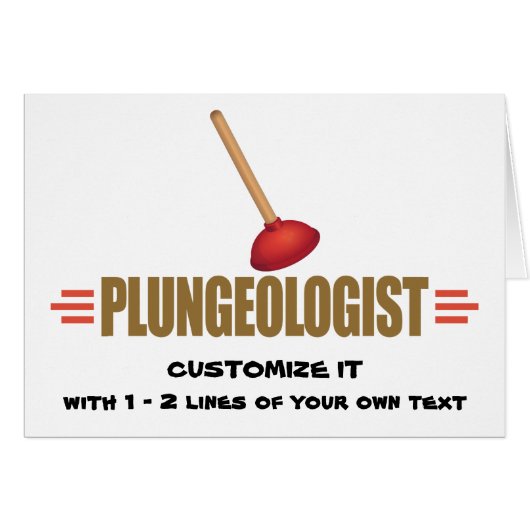 Funny Plumbing Cards (Front Horizontal)