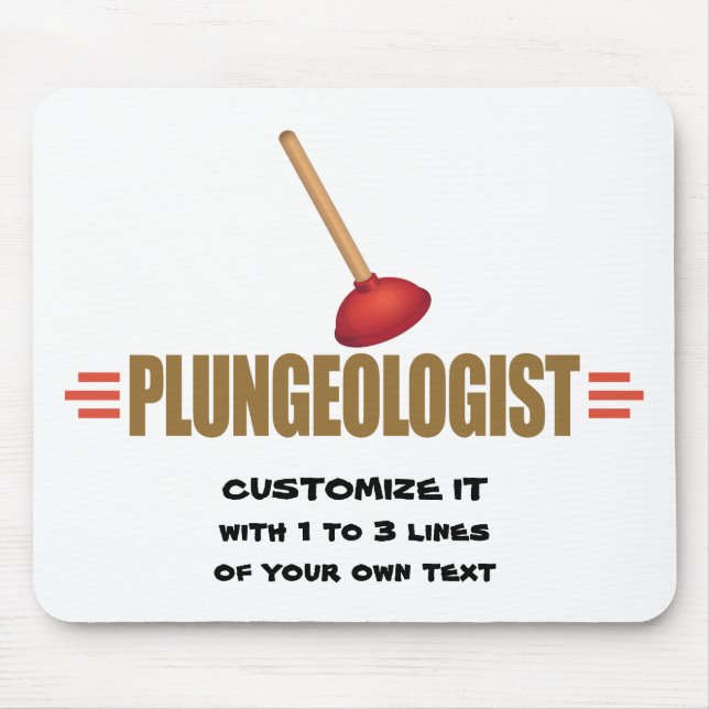 Funny Plumbing Mouse Pad (Front)