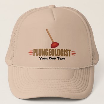 Funny Plumbing Trucker Hat by OlogistShop at Zazzle