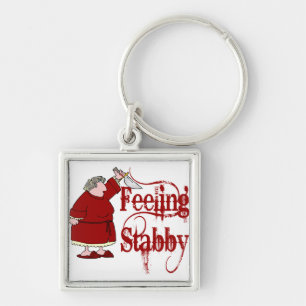 Funny PMS Stabby Keychain
