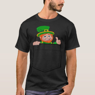Funny Pocket Leprechaun St. Patrick's Day Lucky Gi T-Shirt