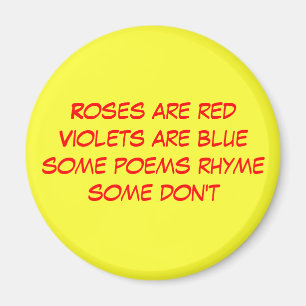 funny poem magnet