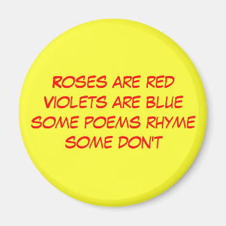 funny poem magnet