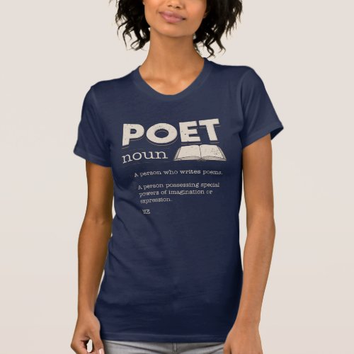 Funny Poet Definition Funny Laureate Gag T_Shirt