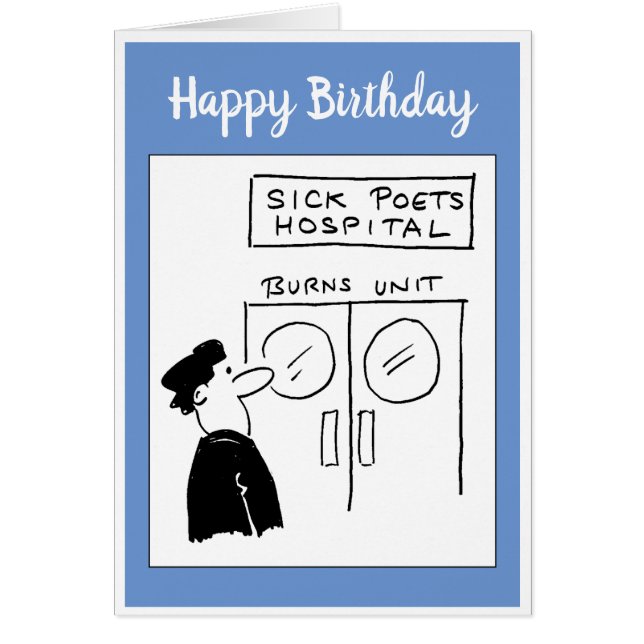 Funny Poet Hospital Cartoon (Front)