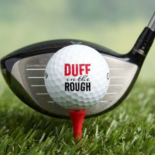 Funny Poetic Duff in the Rough Golf Balls