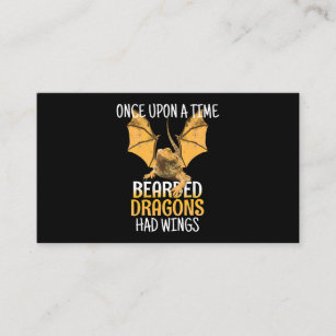Funny Pogona Once Upon A Time Bearded Dragons Had  Business Card
