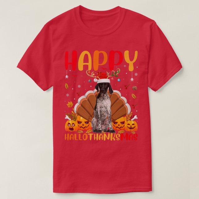 Funny Pointer Dog Lover Happy Pointer Dog HelloTha T-Shirt (Design Front)