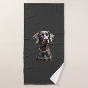 Funny Pointer Shirt Pointer Mom Dad Dog Lover Poin Bath Towel