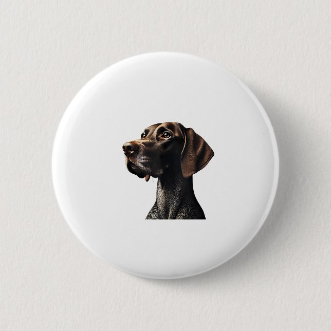 Funny Pointer Shirt Pointer Mom Dad Dog Lover Poin Button (Front)