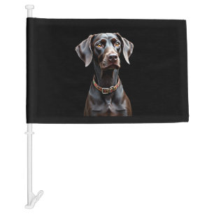 Funny Pointer Shirt Pointer Mom Dad Dog Lover Poin Car Flag