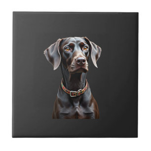 Funny Pointer Shirt Pointer Mom Dad Dog Lover Poin Ceramic Tile
