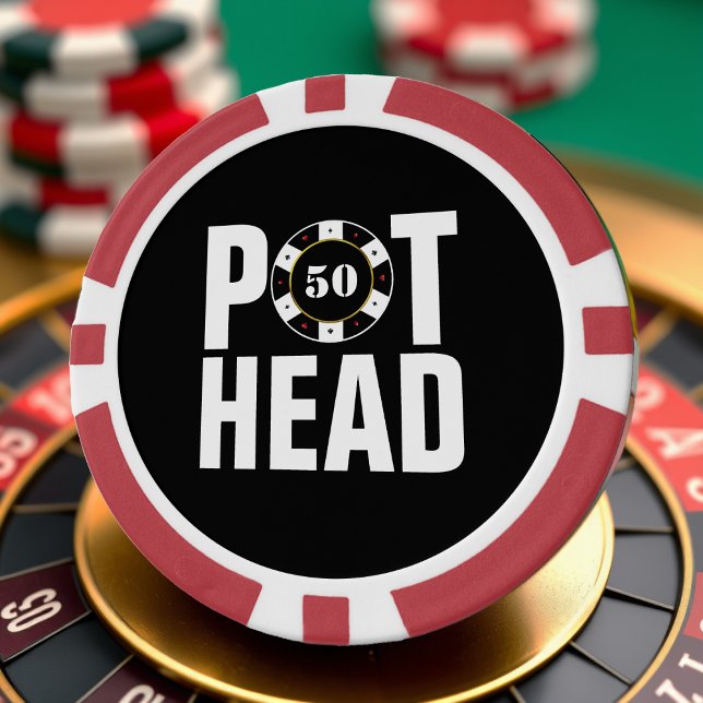 Funny Poker Humor Pot Head Chips (Creator Uploaded)