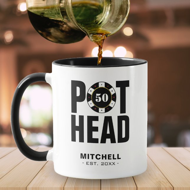 Funny Poker Humor Pot Head Mug (Funny Poker Humor Pot Head Mug
)