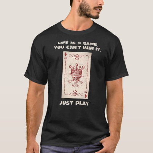 Funny poker motif for men and women Premium T_Shirt