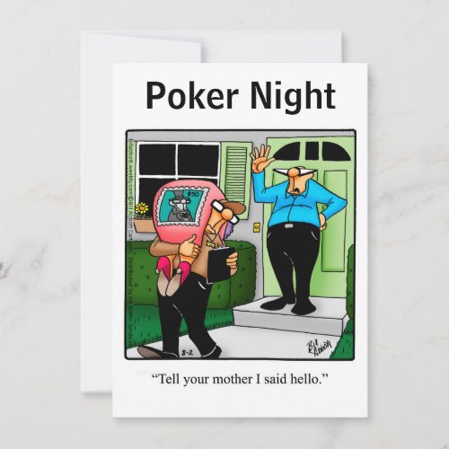 Funny Poker Night Invitations