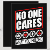 Funny Poker | No One Cares What You Folder (Front/Back)
