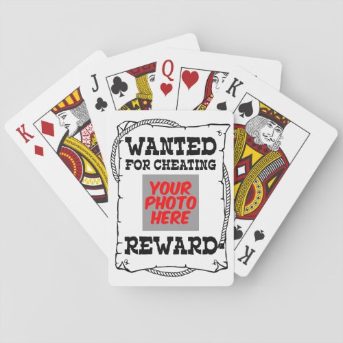 Funny Poker Player Gag Gift Idea Wanted Poster Poker Cards