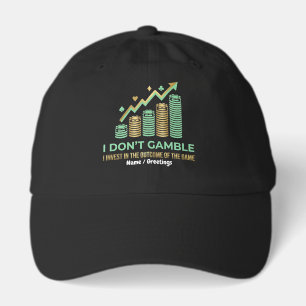 Funny Poker Player Shirt I Invest in the Outcome Hat