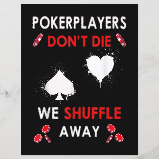 Funny Poker Players Don´t Die We Shuffle Away (Front)
