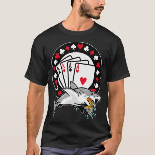 Funny Poker Shark  Teas Holdem Lucky Poker _1  T-Shirt