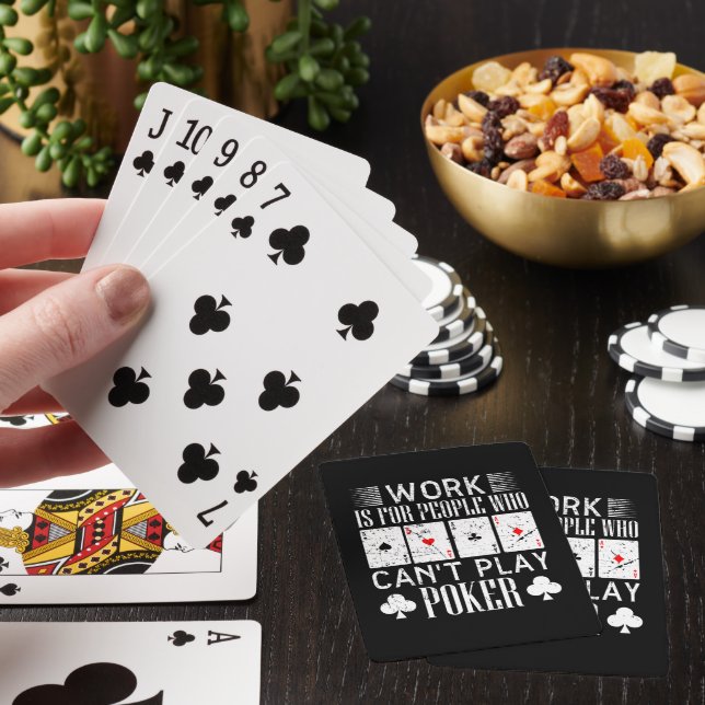 Funny poker work word art  cards (In Situ)