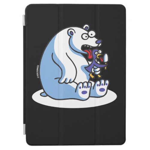 funny polar bear penguin ice cream iPad air cover