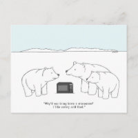 Funny Polar Bear Picture Cartoon Cub Joke