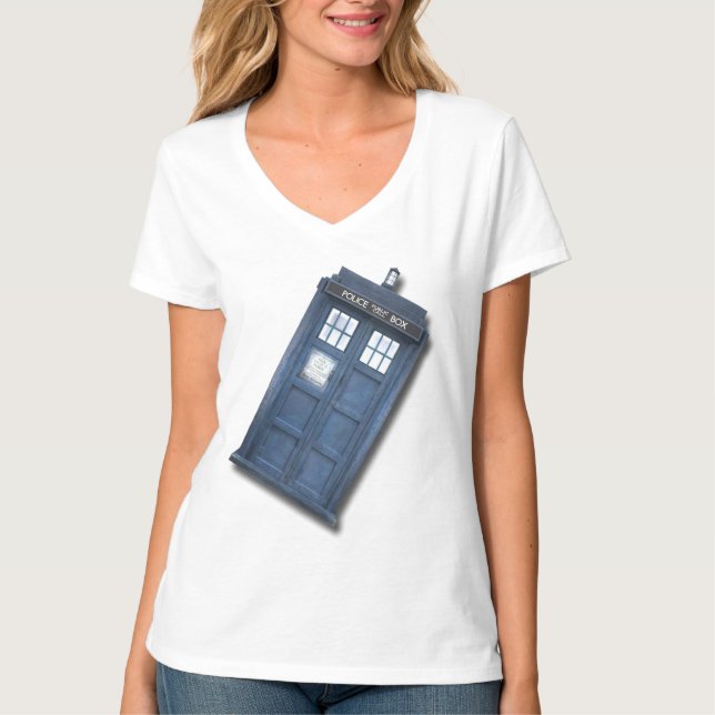 Funny Police Call Box T-Shirt (Front)