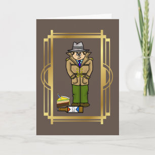 Funny Police Detective Birthday Card