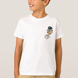 Funny Police Donut and Coffee Ticket Kids T-Shirt