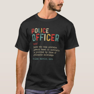Funny Police Officer Definition For Vintage T-Shirt