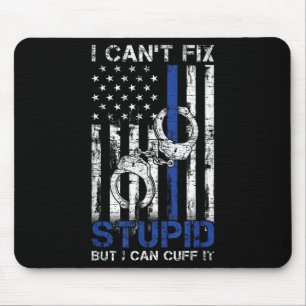 Funny Police Officer Gift Law Enforcement Police Mouse Pad