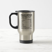 Funny Police Officer Nutrition Facts Deputy Gift