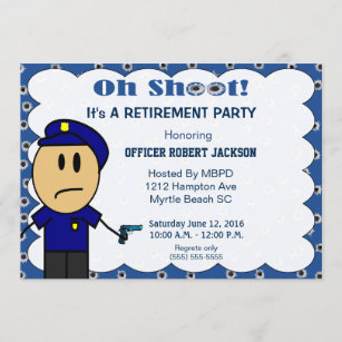 Funny Police Officer Retirement Invitations & Invitation Templates | Zazzle Funny Police Officer Retirement Invitations & Invitation Templates | Zazzle